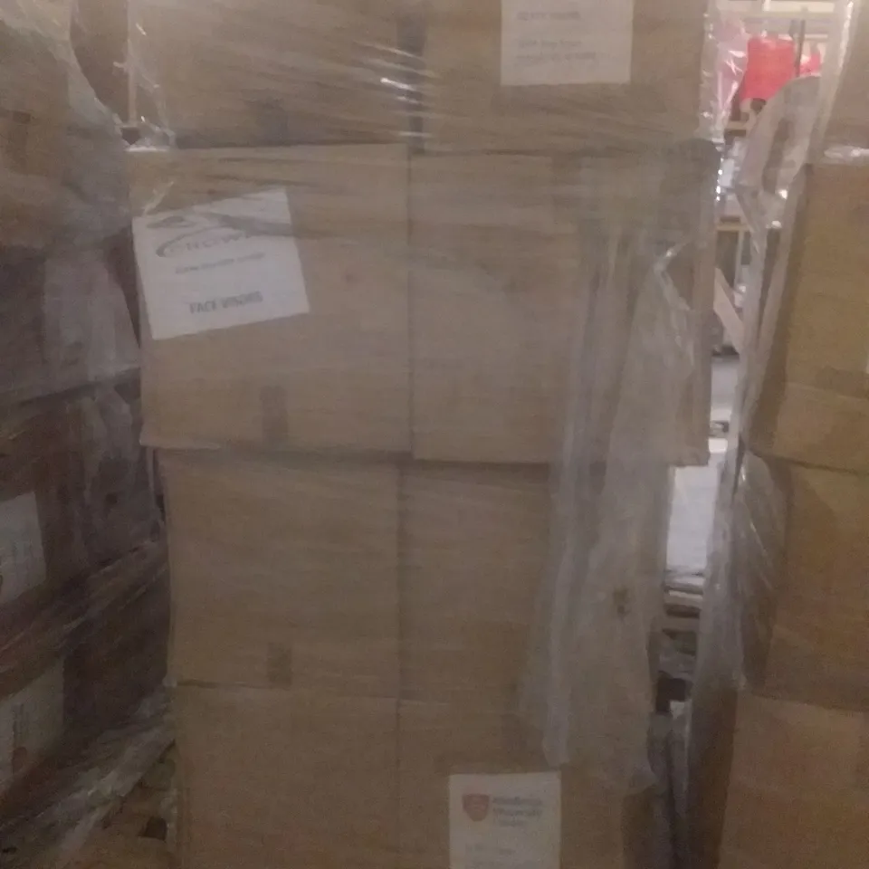 PALLET OF APPROXIMATELY 750 FACE MASK VISORS