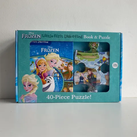 4 BRAND NEW BOXED DISNEY FROZEN LITTLE FIRST LOOK AND FIND BOOK&PUZZLE