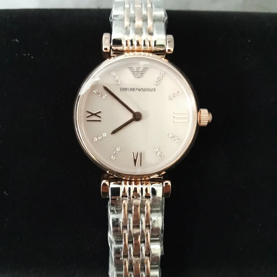 BOXED EMPORIO ARMANI LADIES WATCH STAINLESS STEEL