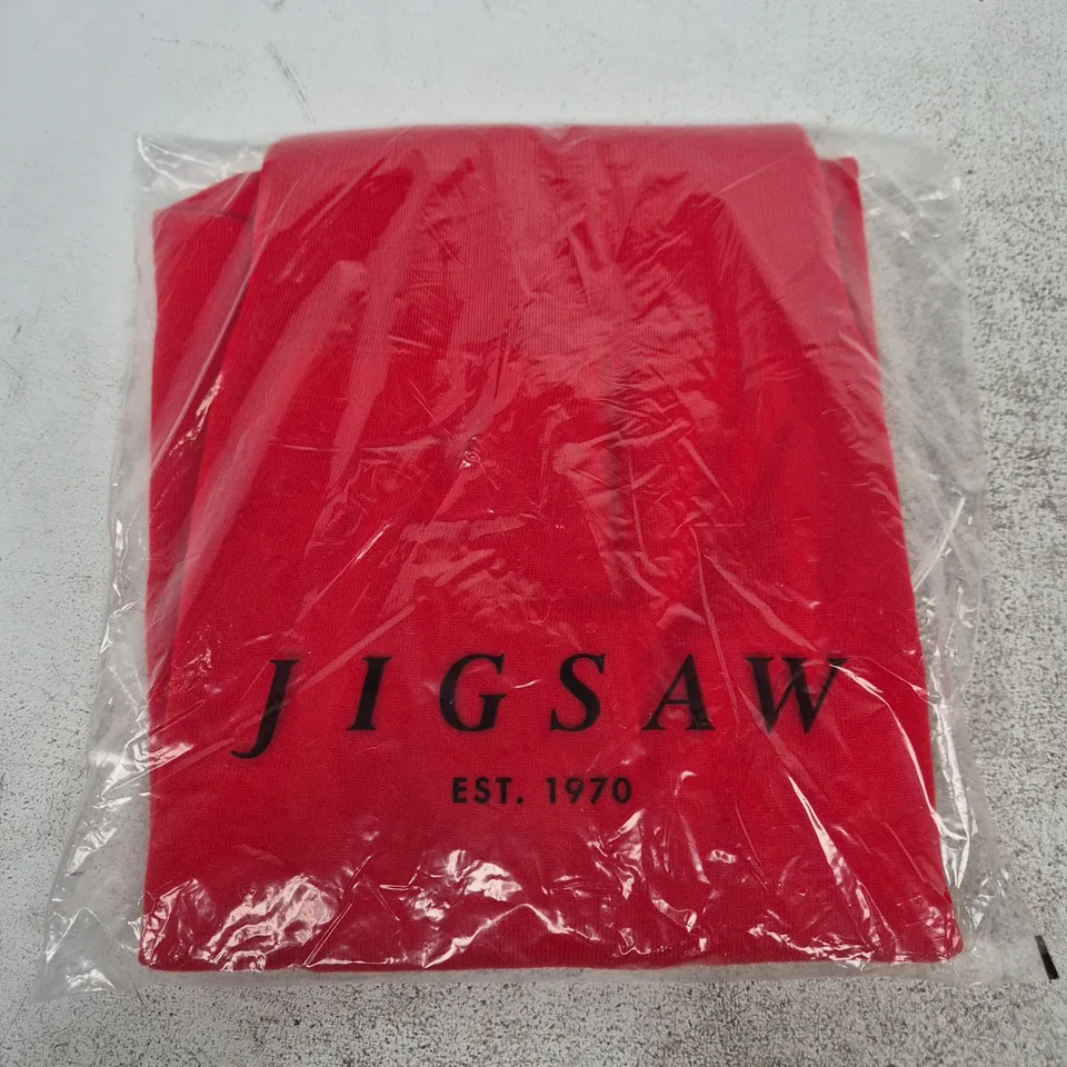 BAGGED JIGSAW MERINO COCOON TANK TOP – RED, MEDIUM
