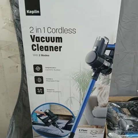 KEPLIN 2-IN-1 CORDLESS VACUUM CLEANER – BOXED WITH INSTRUCTION MANUAL