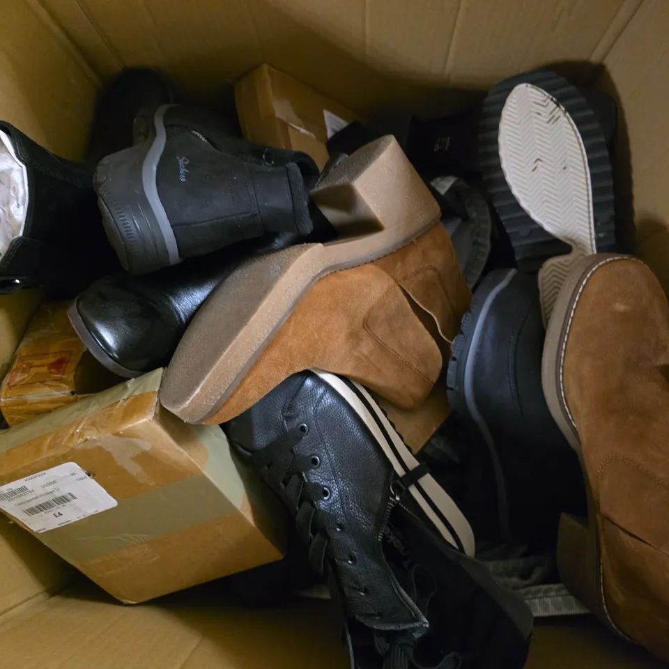 APPROXIMATELY 15 ASSORTED HOUSEHOLD PRODUCTS TO INCLUDE SHOES, GLASSES, COOKWARE ETC 