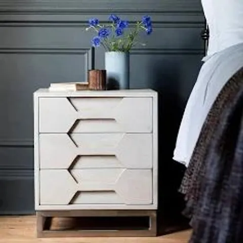 BOXED ATKIN AND THYME HEX BEDSIDE DRAWERS