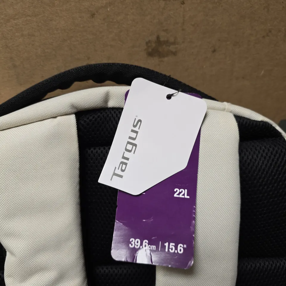 TARGUS BACKPACK 22L – LIGHT GREY WITH BLACK TRIM