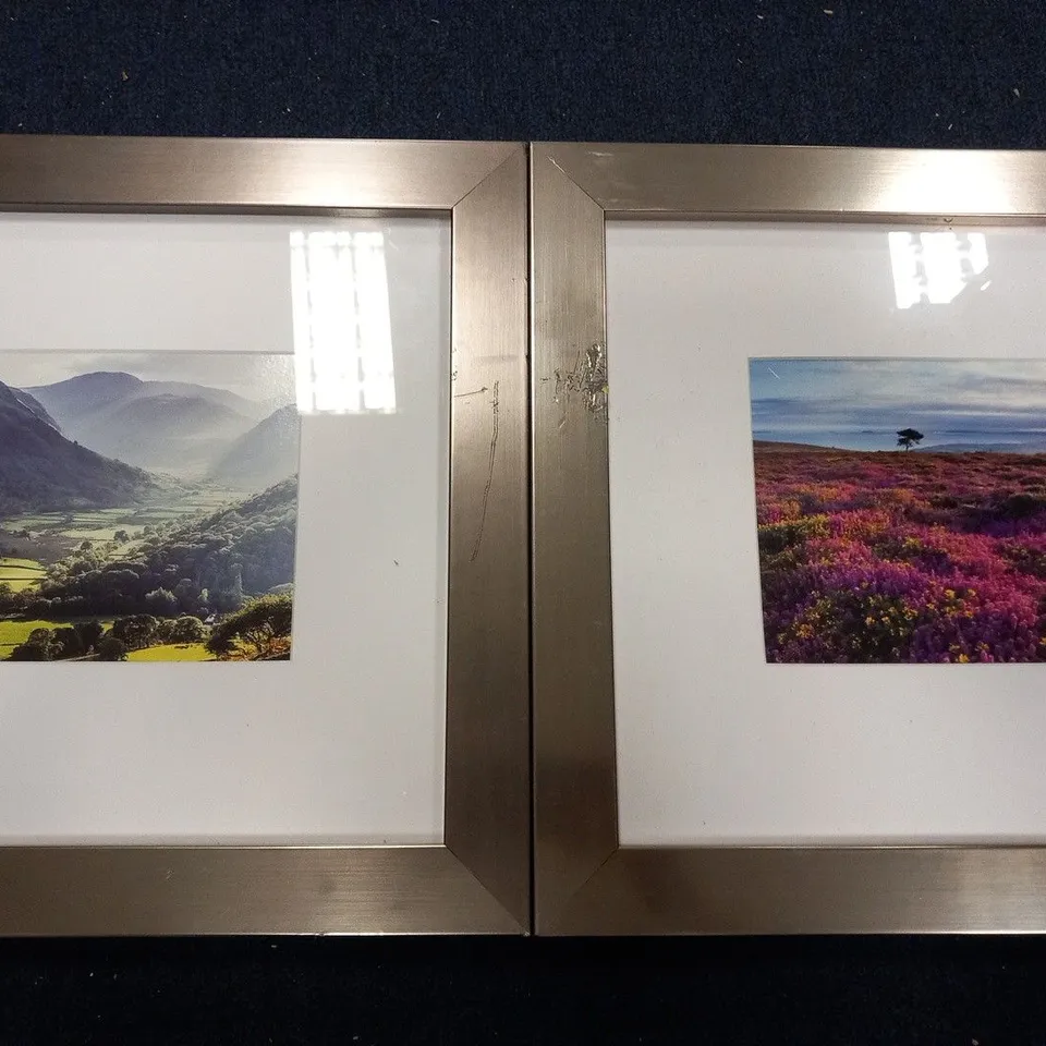 2 ASSORTED FRAMED PHOTOGRAPHS TO INCLUDE; THORNEYTHWIATE FARM, BORROWDALE, CUMBRIA AND BEACON HILL