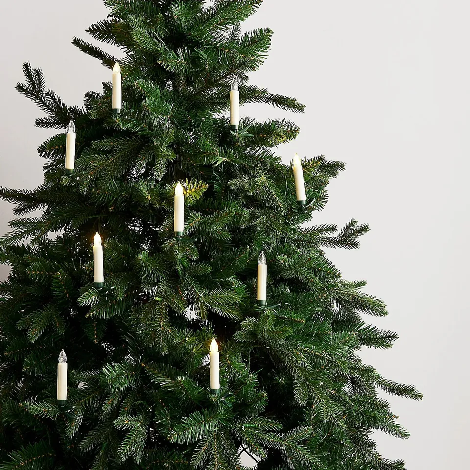 FESTIVE INDOOR OUTDOOR MULTI COLOUR TREE CANDLES