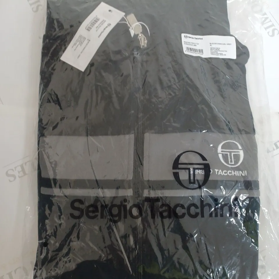 AERGIO TACCHINI BLACK/CHARCOAL GREY JACKET - SIZE XL