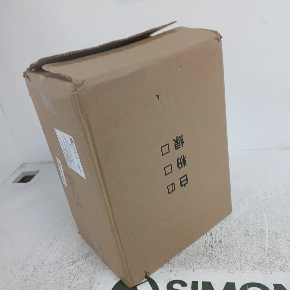 WHITE CURVED DRAWERS WITH CLEAR PLASTIC TOP AND FOUR SHORT LEGS (BOXED)