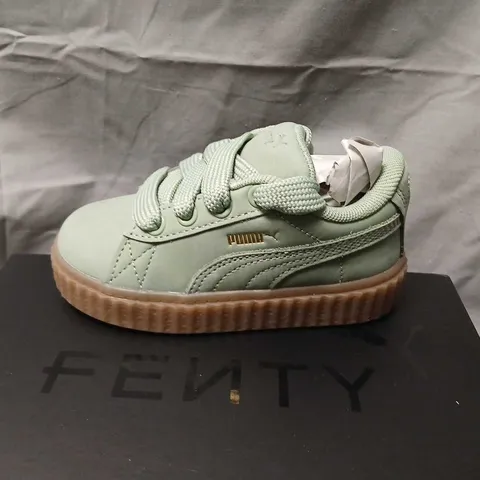  PUMA X FENTY KIDS SNEAKERS – MINT GREEN UK 7