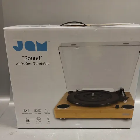 BOXED JAM SOUND ALL IN ONE TURNTABLE 