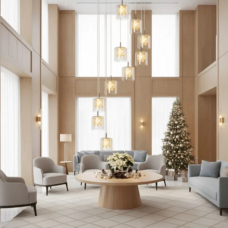 BOXED PENDANT LIGHT STAIRCASE PENDANT LAMP MODERN - 230cm HEIGHT ADJUSTABLE (1 BOX)