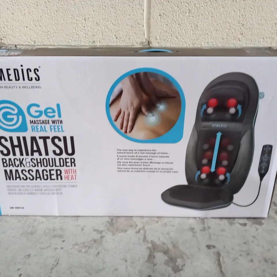 BOXED HOMEDICS SHIATSU BACK AND SHOULDER MASSAGER 