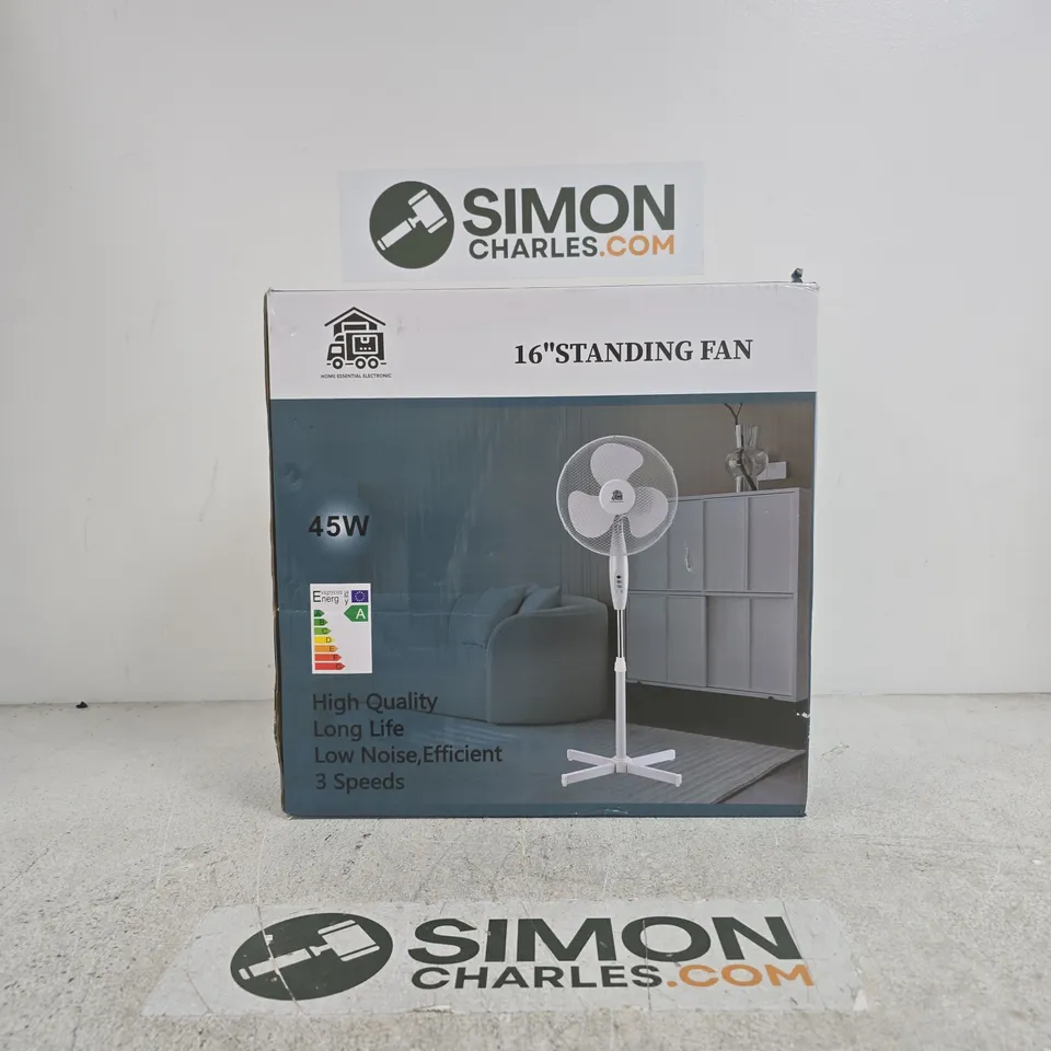16" STANDING FAN – 45W (BOXED)