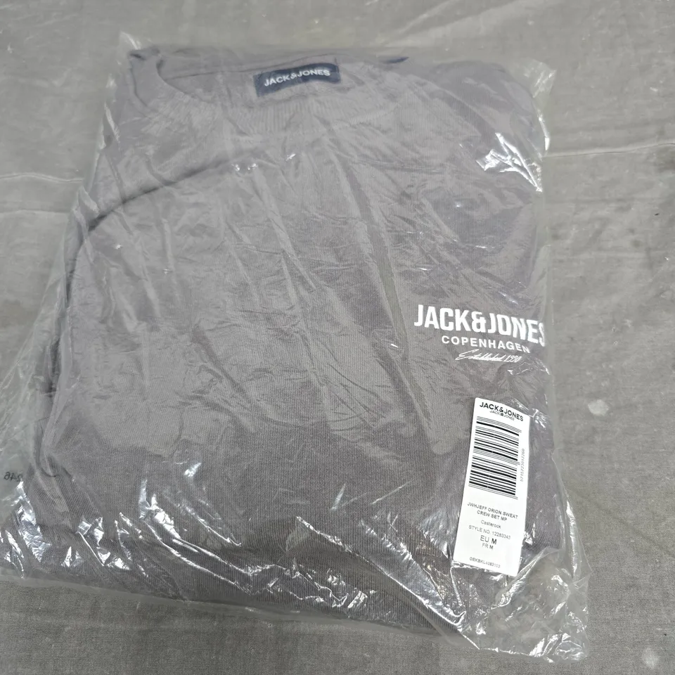 JACK & JONES COPENHAGEN ORION SWEAT CREW SET IN GREY SIZE EU M 