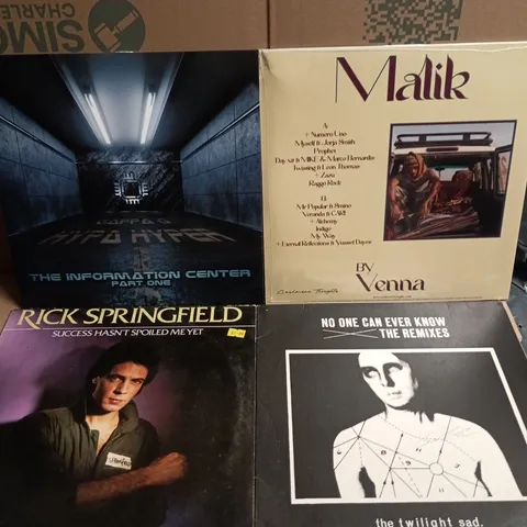 APPROXIMATELY 15 ASSORTED VINYLS TO INCLUDE VENNA, RICK SPRINGFIELD, JAMES BROWN ETC