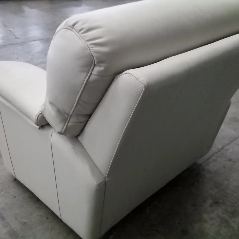 DESIGNER G PLAN STRATFORD CHAIR - CAMBRIDGE CHALK LEATHER 