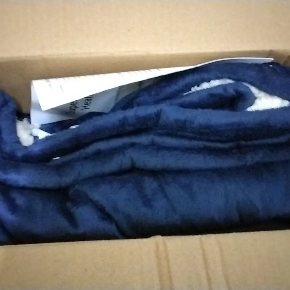 SUPER POLAR FLEECE 160 X 120 CM BLANKET NAVY BLUE 