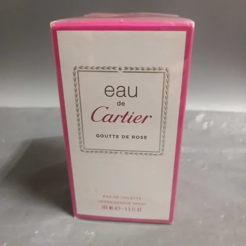 BOXED AND SEALED CARTIER GOUTTE DE ROSE EAU DE TOILETTE 100ML
