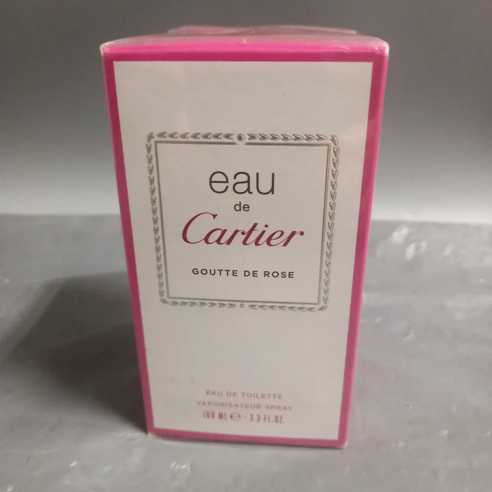 BOXED AND SEALED CARTIER GOUTTE DE ROSE EAU DE TOILETTE 100ML