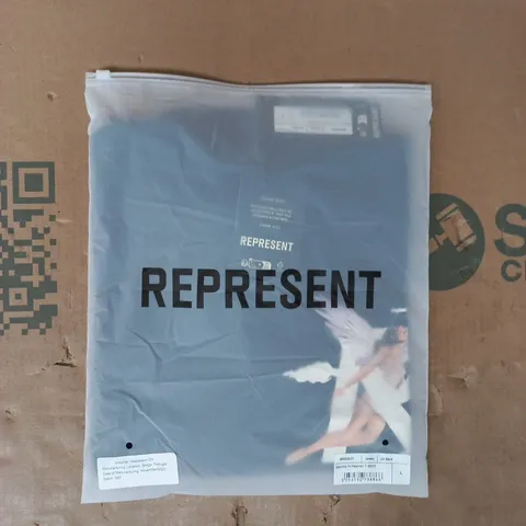 BAGGED REPRESENT STORMS IN HEAVEN T-SHIRT IN BLACK SIZE LARGE