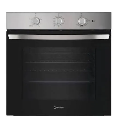BOXED INDESIT TURN&GO IO 253 X UK ELECTRIC SINGLE FAN OVEN - STAINLESS STEEL