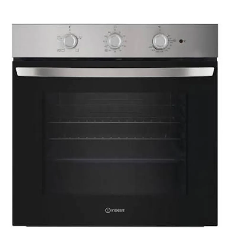 BOXED INDESIT TURN&GO IO 253 X UK ELECTRIC SINGLE FAN OVEN - STAINLESS STEEL
