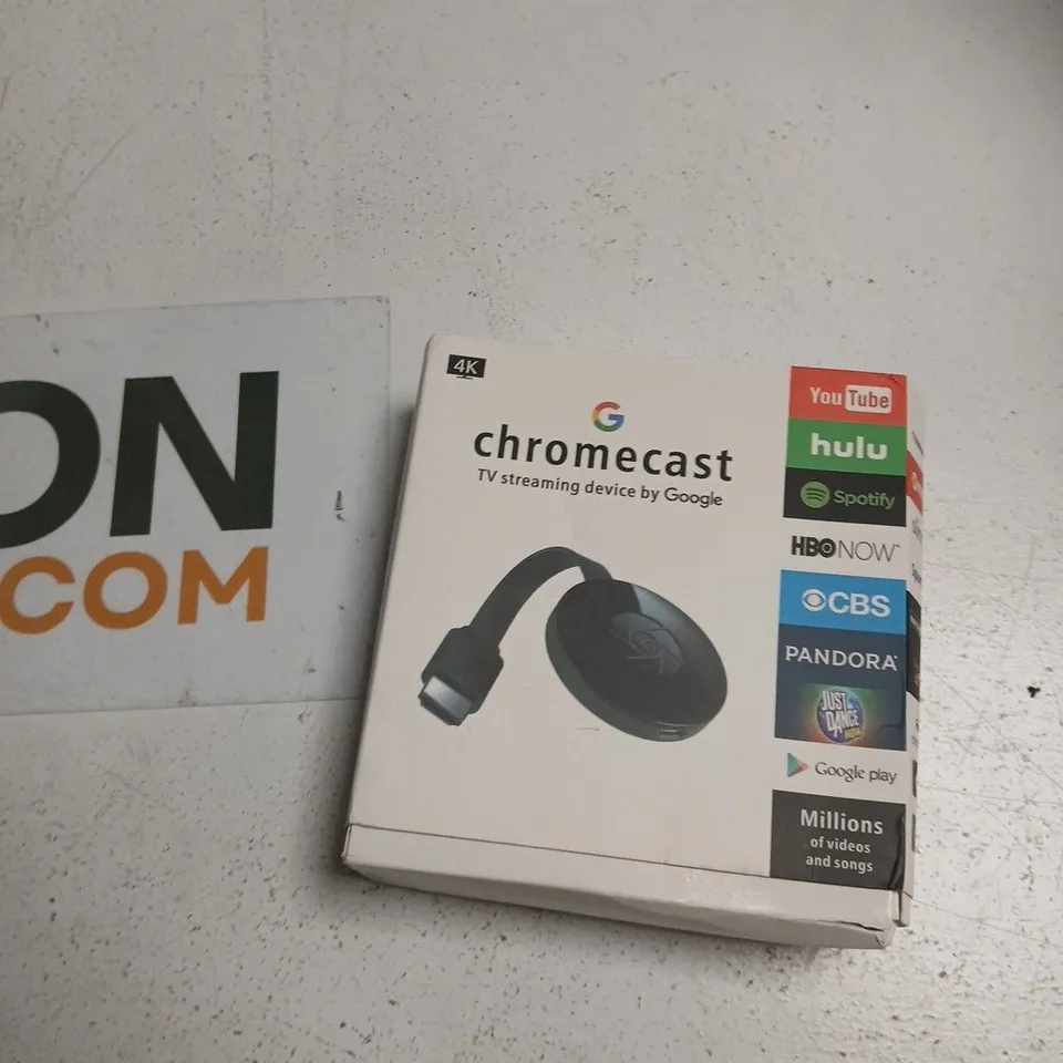TOTE OF APPROXIMATELY 10 ASSORTED ITEMS TO INCLUDE: CHROMECAST