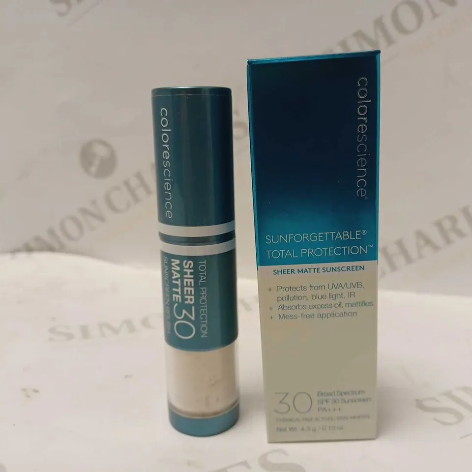 SUNFORGETTABLE TOTAL PROTECTION SHEER MATTE SUNSCREEN SPF 30