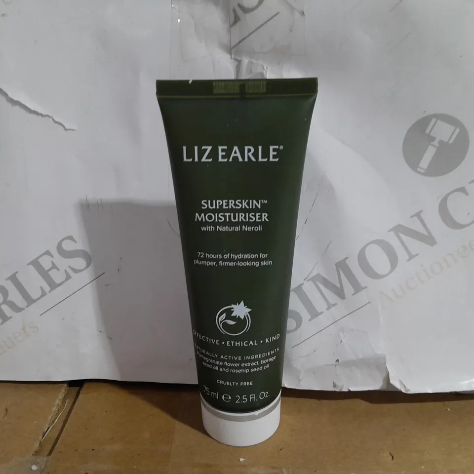 BOXED LIZ EARLE SUPERSKIN MOISTURISER WITH NATURAL NEROLI (75ML)