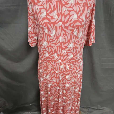 WHITE STUFF MADELINE DRESS IN PINK MULTI SIZE 18R