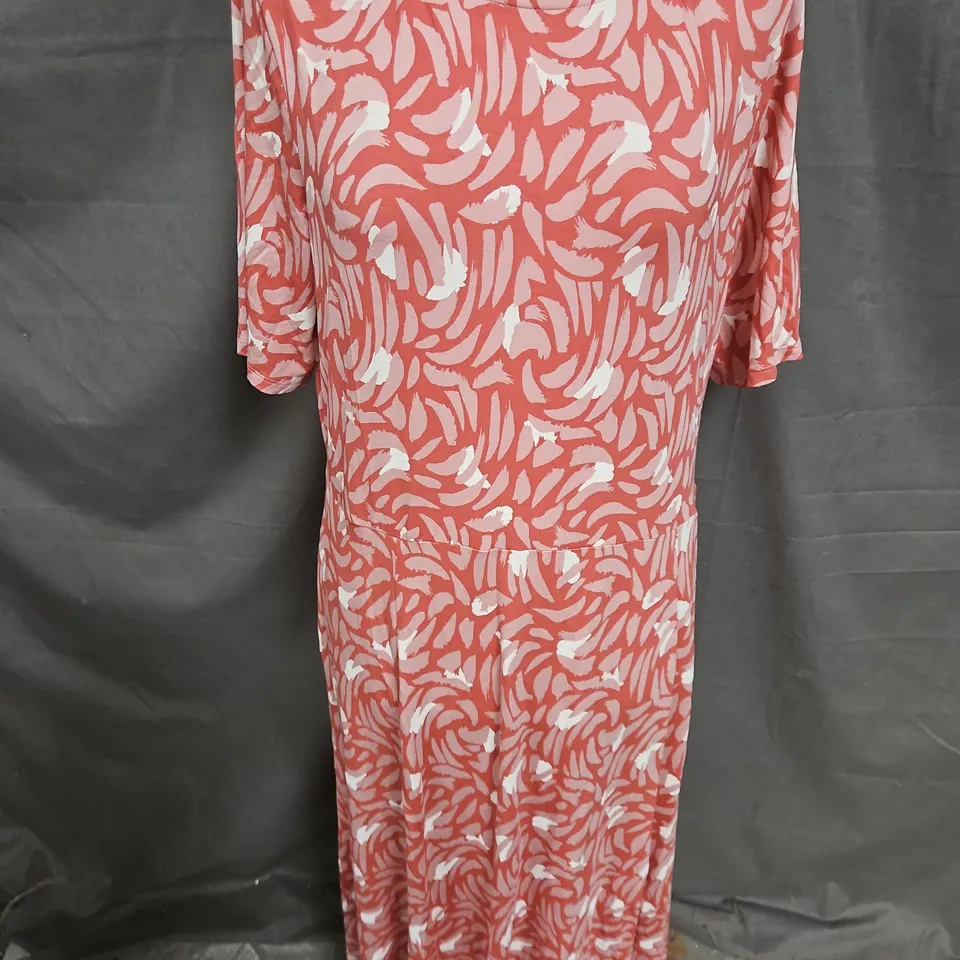 WHITE STUFF MADELINE DRESS IN PINK MULTI SIZE 18R