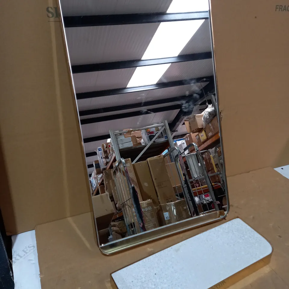 K BY KELLY HOPPEN RECTANGULAR MIRROR WITH SHELF