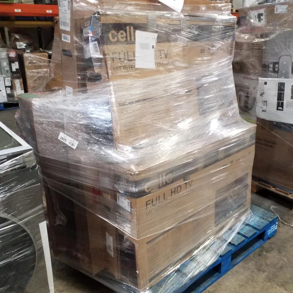 PALLET OF APPROXIMATELY 10 UNPROCESSED RAW RETURN MONITORS AND TELEVISIONS TO INCLUDE;