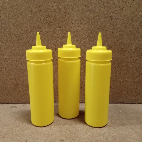 BOX OF APPROXIMATELY 12 x TABLECRAFT MUSTARD STANDARD CONE TIP BOTTLES, 355ml