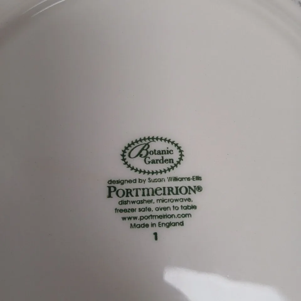PORTMEIRION BOTANIC GARDEN BOWLS BY SUSAN WILLIAMS-ELLIS – ASSORTED SMALL CERAMIC BOWLS AND PLATES, MADE IN ENGLAND