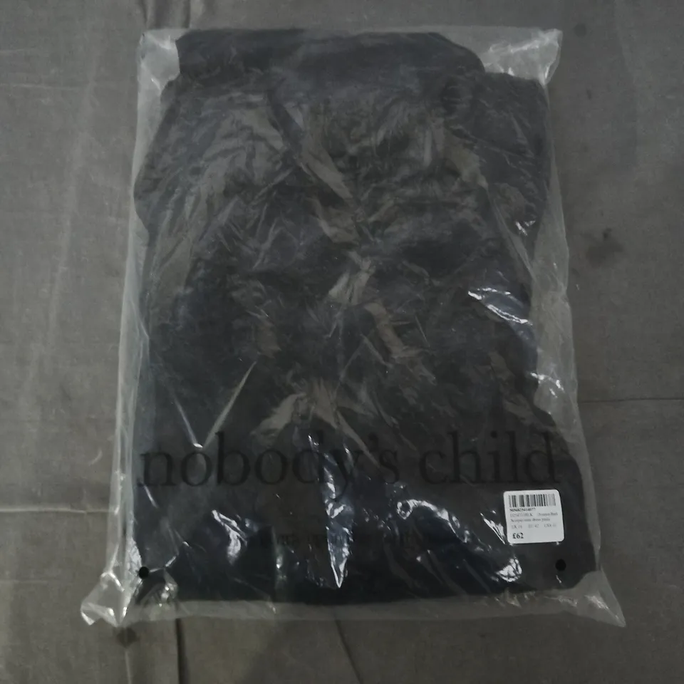 BAGGED NOBODY'S CHILD SCORPIO MINI DRESS – BLACK, UK 14 (EU 42, US 10)