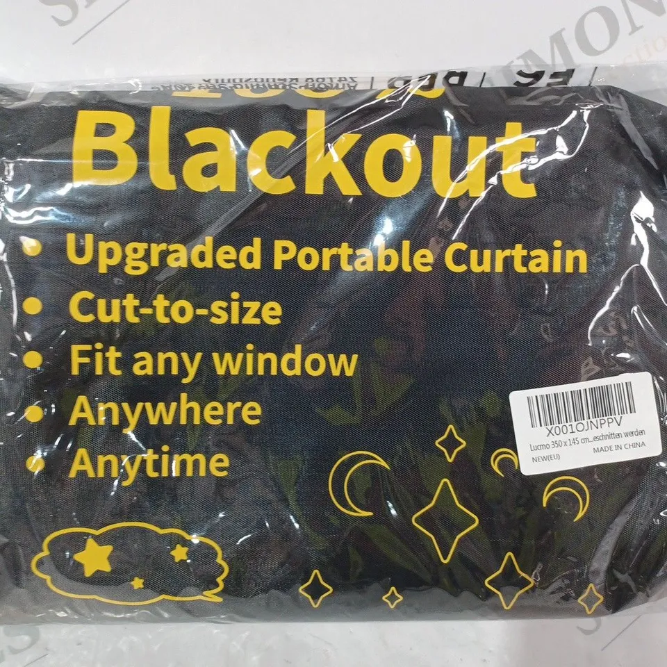 LUCMO 350 X 145 CM PORTABLE 100% BLACKOUT CURTAIN