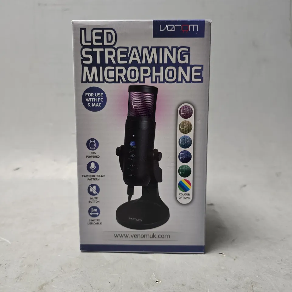 BOXED VENOM LED STREAMING MICROPHONE 