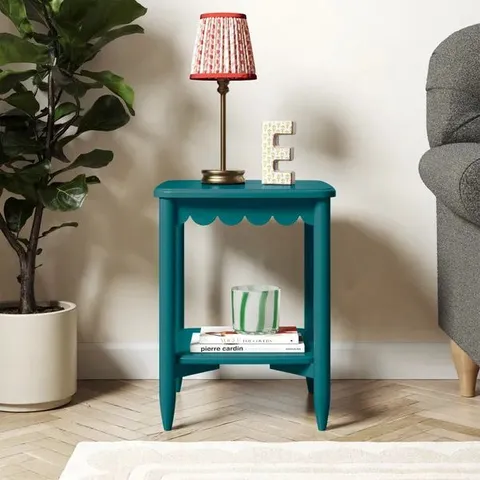 BOXED REMI SIDE TABLE - PEACOCK (1 BOX)