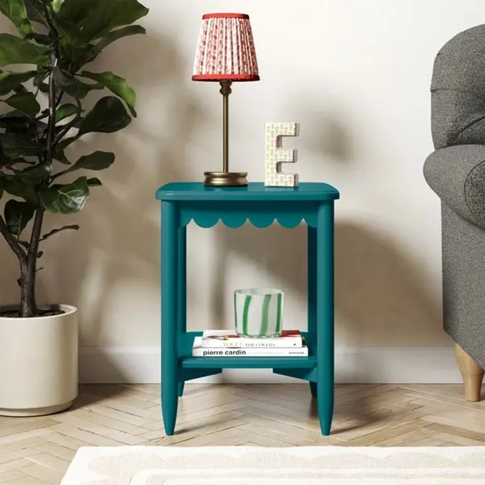 BOXED REMI SIDE TABLE - PEACOCK (1 BOX)