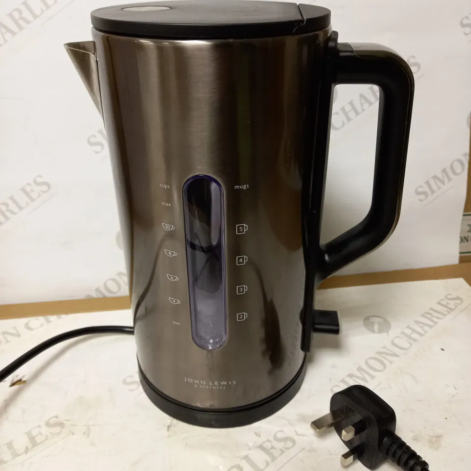 JOHN LEWIS 1.7L COATED STAINLESS STEEL KETTLE 