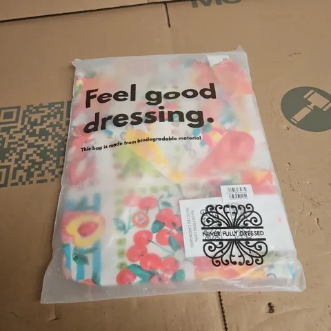 BAGGED FEEL GOOD DRESSING FLORAL PATTERN DRESS - SIZE UNSPEECIFIED