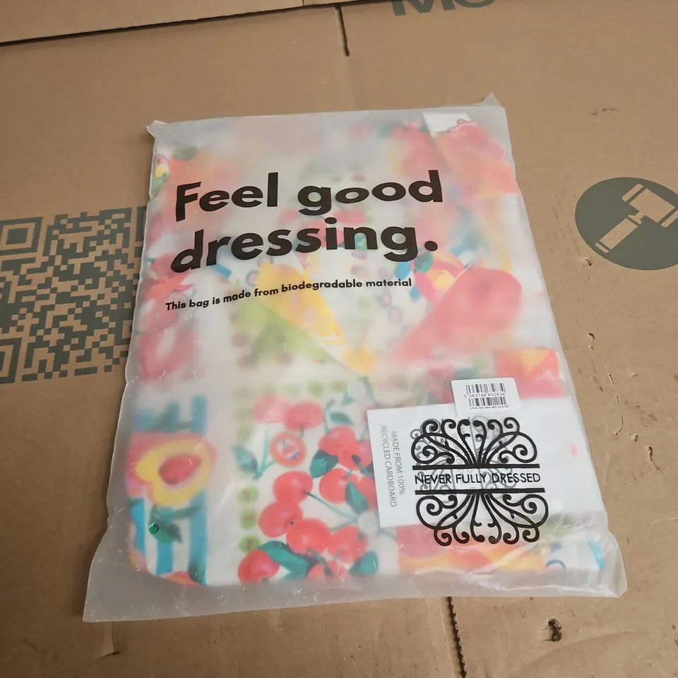 BAGGED FEEL GOOD DRESSING FLORAL PATTERN DRESS - SIZE UNSPEECIFIED