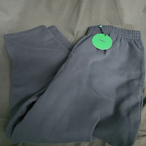 pangaia dna barrel leg track pants in faded blue - xl