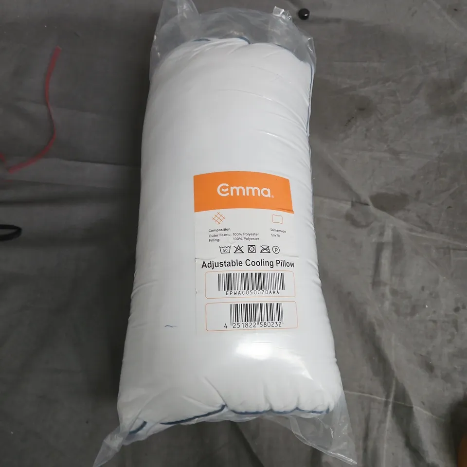Emma Adjustable Cooling Pillow – White, 50x70 cm (sealed)