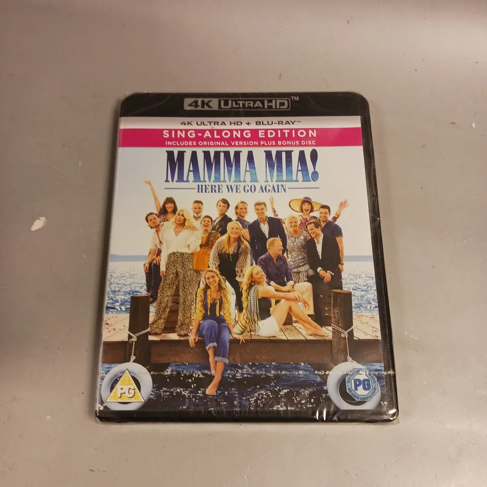 SEALED MAMMA MIA! HERE WE GO AGAIN 4K ULTRA HD BLU-RAY 