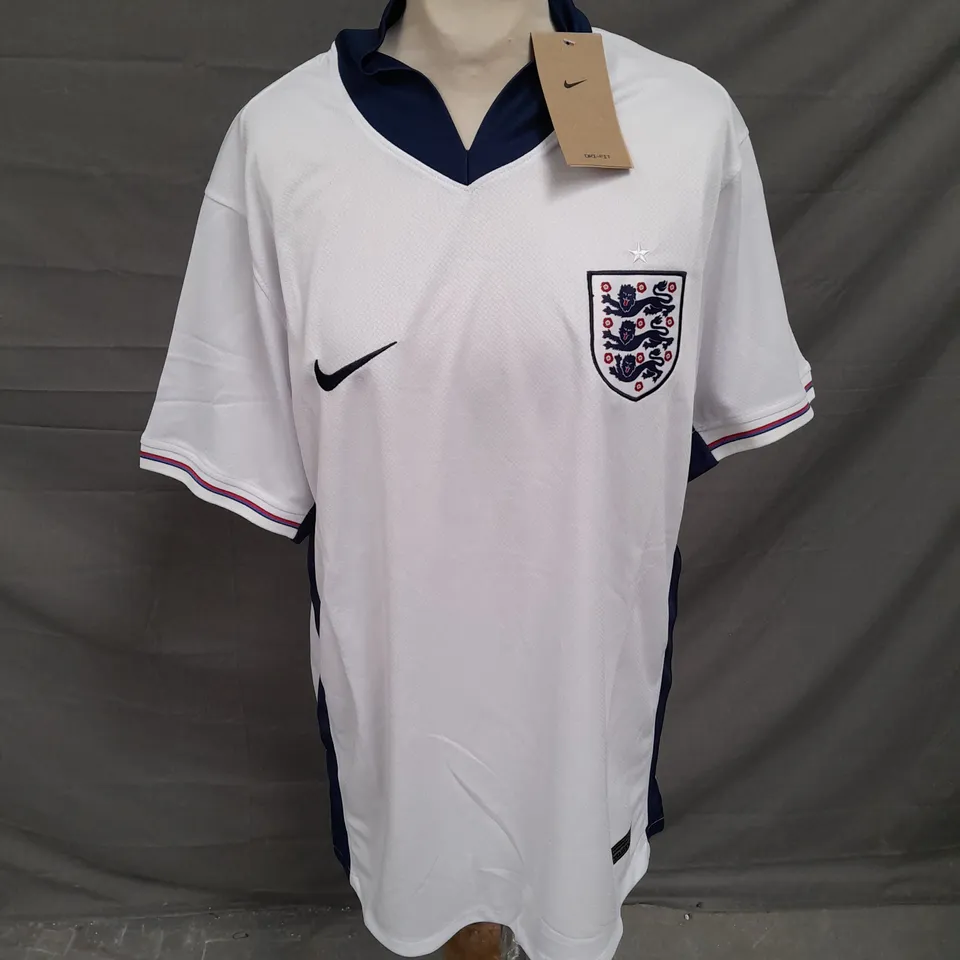 NIKE MENS FOOTBALL ENGLAND TOP IN WHITE/BLUE SIZE XL