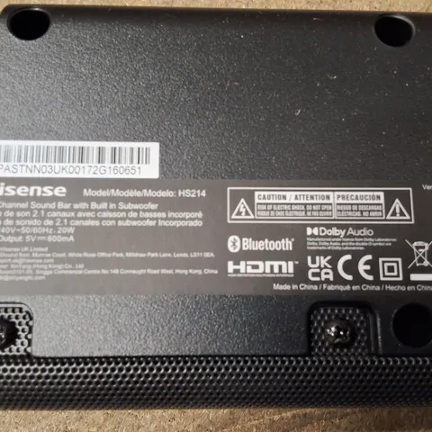 HISENSE HS214 25.6 INCH 2.1 CHANNEL SOUND BAR – ROKU TV READY