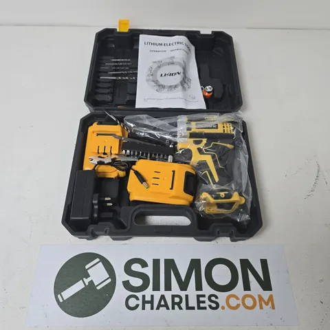 TOOLVANE LITHIUM ELECTRIC DRILL IN CASE