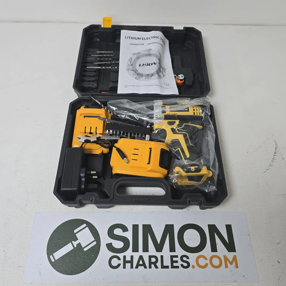 TOOLVANE LITHIUM ELECTRIC DRILL IN CASE